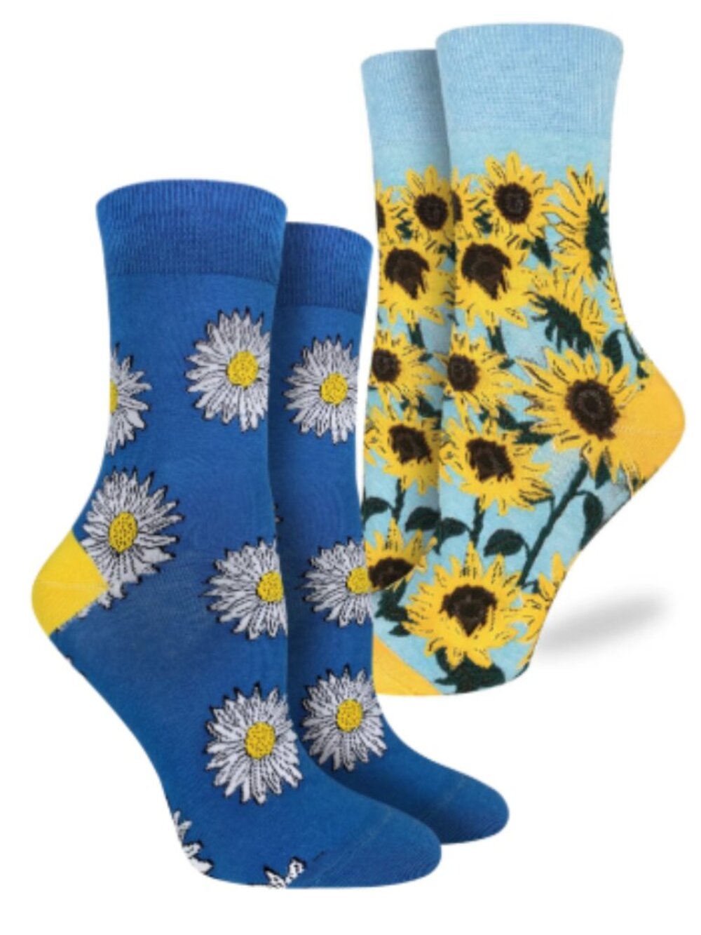 Women's Good Luck Sock Crew Socks | Sunflowers Socks | NWT